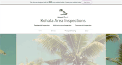 Desktop Screenshot of kohalaareainspections.com